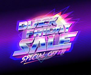 Black friday sale banner design, special offer