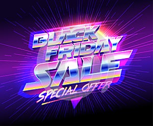 Black friday sale banner design, special offer