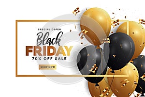 Black Friday sale banner photo