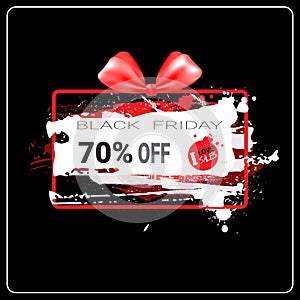 Black Friday Sale Banner Grunge Background Design Shopping Discount Poster