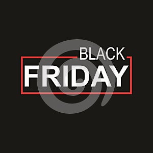 Black friday sale banner for photo