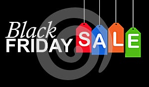 Black friday sale banner for photo