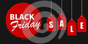 Black friday sale banner. Vector special offer black friday background