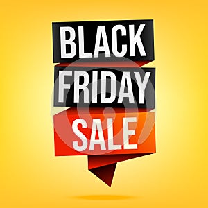 Black Friday Sale Banner in Yellow