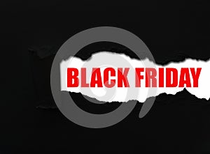 Black Friday sale black thorn paper background