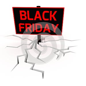 Black friday sale board 3D