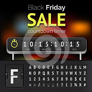 Black Friday sale countdown timer