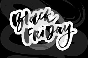 Black Friday Sale handmade lettering, calligraphy for logo, banners, labels, badges, prints, posters, web.