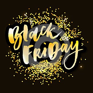 Black Friday Sale handmade lettering, calligraphy for logo, banners, labels, badges, prints, posters, web.