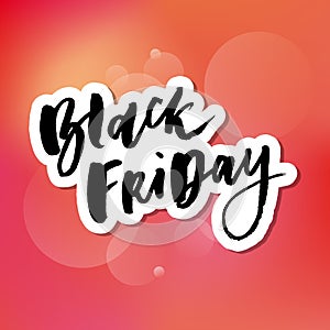 Black Friday Sale handmade lettering, calligraphy for logo, banners, labels, badges, prints, posters, web.