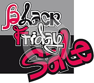 Black friday sale,handwriting lettering,