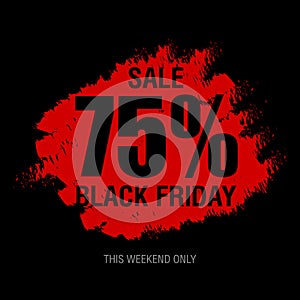 Black Friday sale inscription best design template. Black Friday banner vector