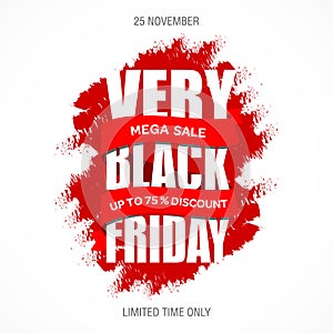 Black Friday sale inscription best design template. Black Friday banner vector