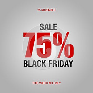 Black Friday sale inscription best design template. Black Friday banner vector