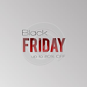Black Friday sale inscription design template.  Black Friday Super Sale offer. Discount offer presentation.