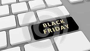 Black Friday Sale Keyboard button - internet Online shopping concept e-commerce