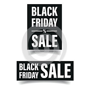 Black Friday sale label set