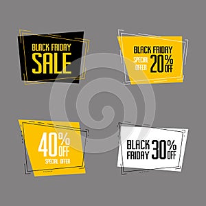 Black friday sale labels,discount concept tags