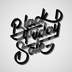 Black Friday Sale Lettering Badge