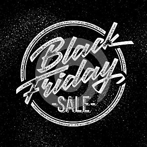 Black Friday Sale Lettering Badge