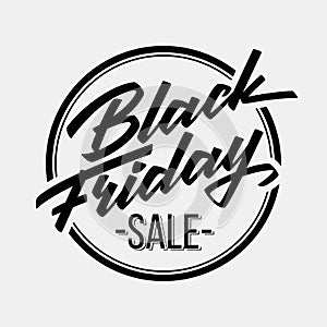 Black Friday Sale Lettering Badge