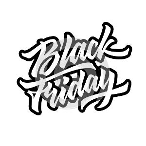 Black Friday Sale Lettering Badge