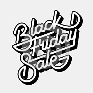 Black Friday Sale Lettering Badge