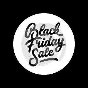 Black Friday Sale Lettering Badge