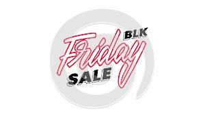 Black Friday sale lettering label badge design