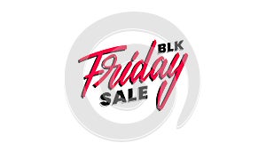 Black Friday sale lettering label badge design