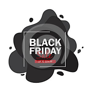 Black Friday Sale Liquid Solid Black photo