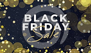 Black Friday sale marketing banner illustration template design for website, email and online shopping advertisement