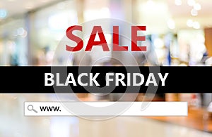 Black friday sale online shopping banner background, web banner, shopping on line promotion, digital marketing, business and tech