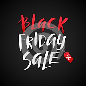 Black Friday Sale. Promo Abstract Calligraphic Vector Illustration for your business artwork.