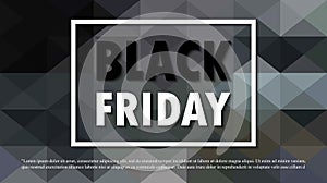 Black Friday Sale Promotion Poster or banner abstract background, Big Sale Event Promo and shopping template isolated vector