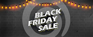 Black Friday Sale shopping Offer and Promotion Background on eve of Merry Christmas