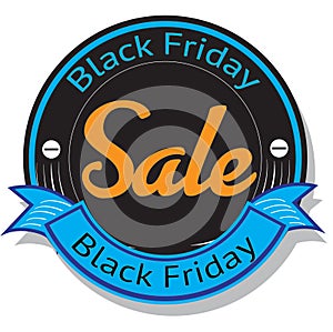 Black Friday Sale Sign and Badge