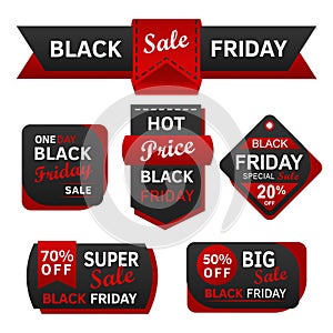 Black friday sale tag and label