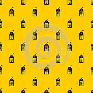 Black Friday sale tag pattern vector