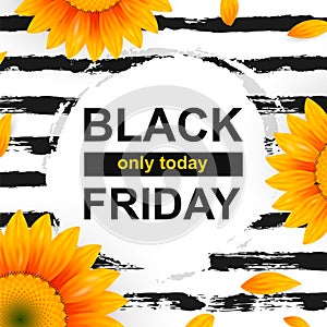 Black friday sale. Template discount web banner