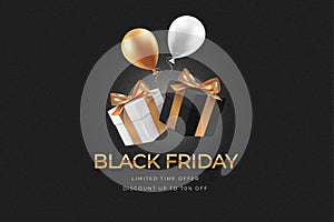 Black Friday sale web banner template