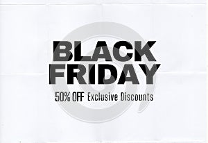 Black Friday Special Offer discount, text banner background, symbol discount, v16
