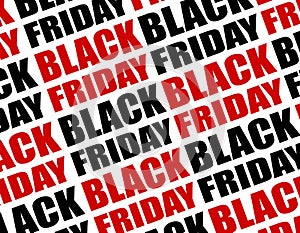 Black friday text background. Vector pattern.
