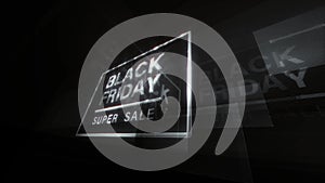 Black Friday Super Sale 3D Cinematic hitech title