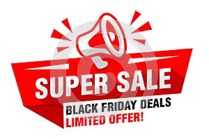 Black friday super sale megaphone
