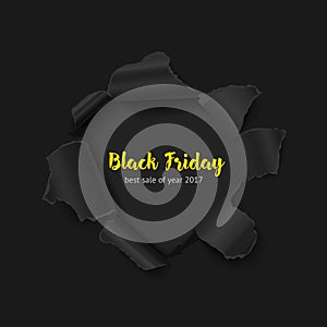 Black friday vector banner