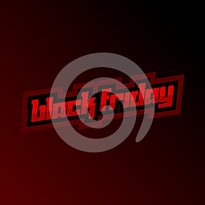 Black friday vector text template