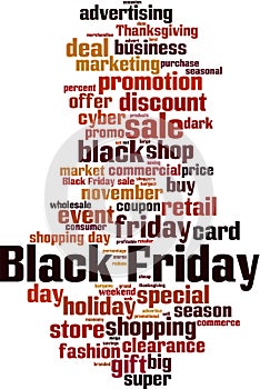 Black friday word cloud