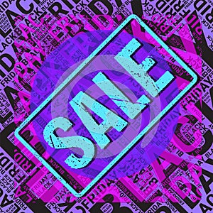 Black Friday Wordcloud. Text cloud. Typography concept. Vector illustration.