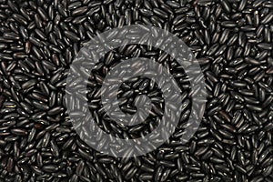 Black frigole kidney beans close up background
